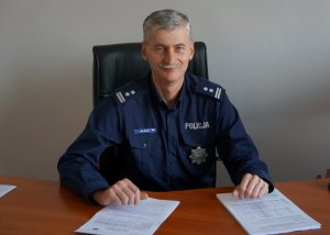 Zastępca Komendanta Powiatowego Policji w Będzinie mł. insp. Mariusz Huras