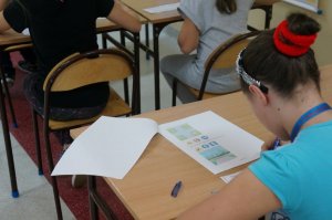 Egzamin na kartę rowerową w Szkole Podstawowej w Wojkowicach Kościelnych