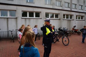 Egzamin na kartę rowerową w Szkole Podstawowej w Wojkowicach Kościelnych