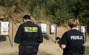 Trening strzelecki będzińskich policjantów