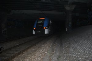 Miejsce potrącenia przez pociąg