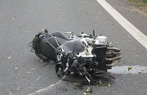 Uszkodzony motocykl