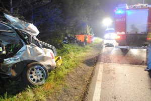 Wypadek na DK 78 w Boguchwałowicach