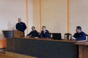 Narada roczna w Komendzie Powiatowej Policji w Będzinie
