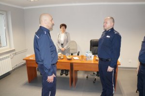 Komendant Powiatowy Policji z wizytą w podległych komisariatach