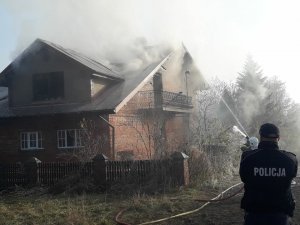 Pożar domu w Toporowicach